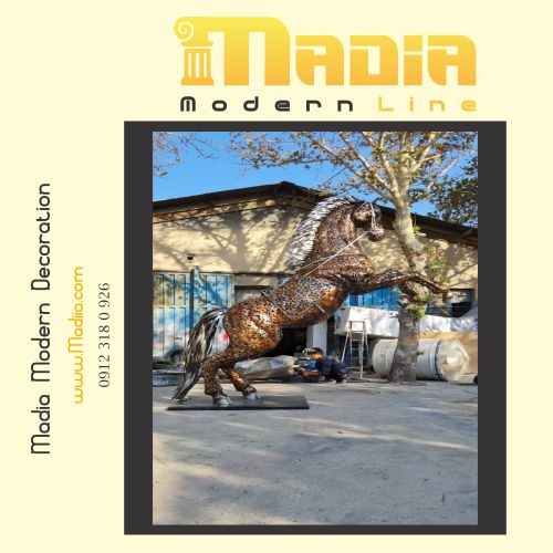 فروش ویژه مجسمه مدرن اسب فایبرگلاس