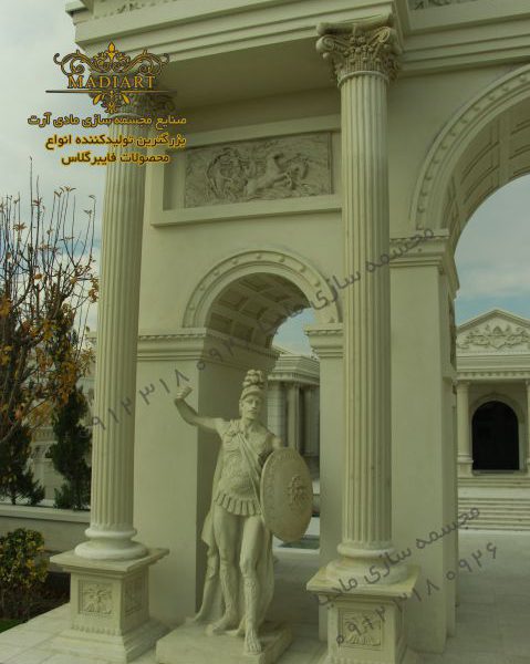 ستون و سرستون دكوراسيون باغ تالار - مجسمه سازی مادی آرت -بزرگترين تولیدكننده